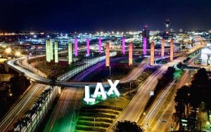 Rosie taxi cab provides airport transportation to and from Los Angeles International Airport LAX