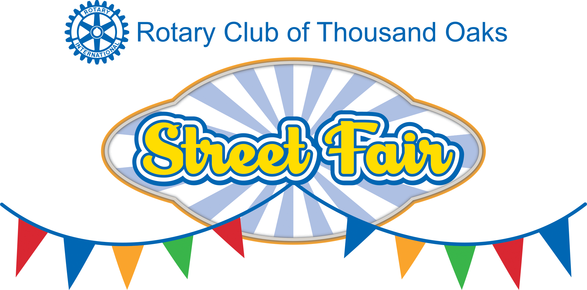 Thousand Oaks Rotary Street Fair with vendors and visitors