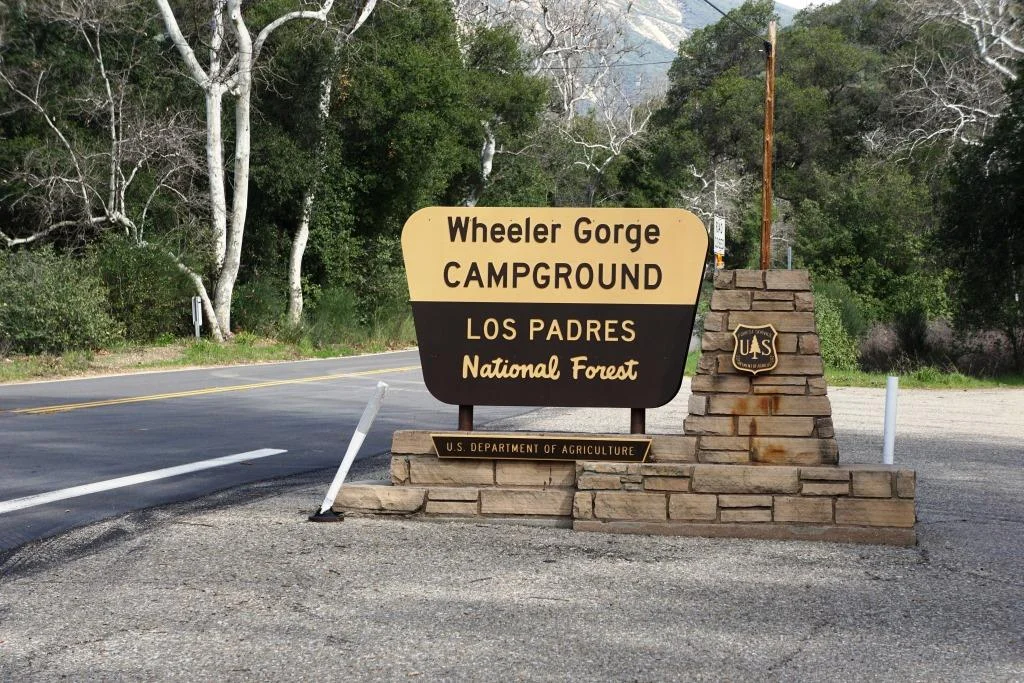 Wheeler Gorge Campground near Ojai California